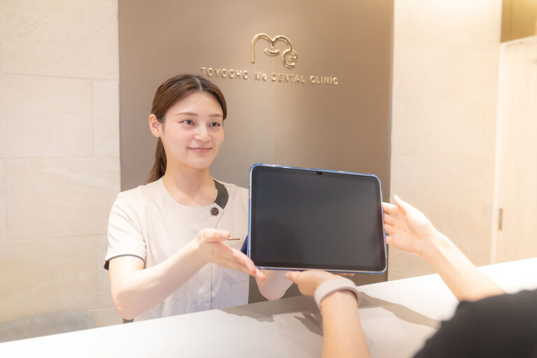 受付でのご案内